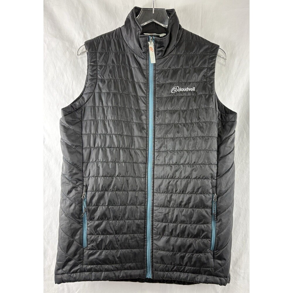 Cloudveil Lightweight Emissive Puffer Vest Mens Sz Medium Black Jackson Hole, WY